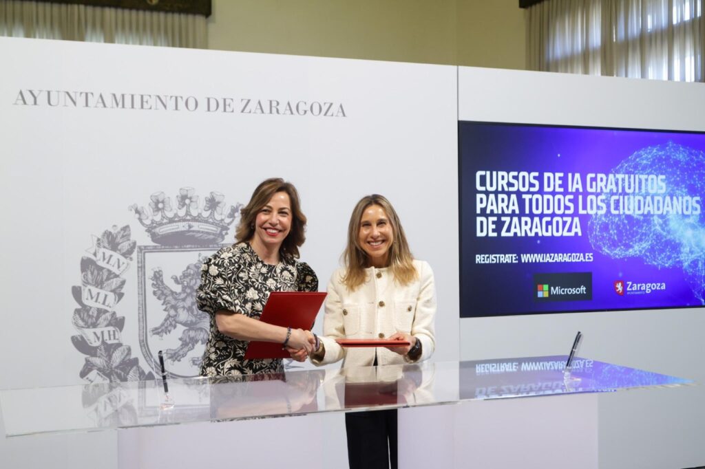 firma convenio microsoft zaragoza